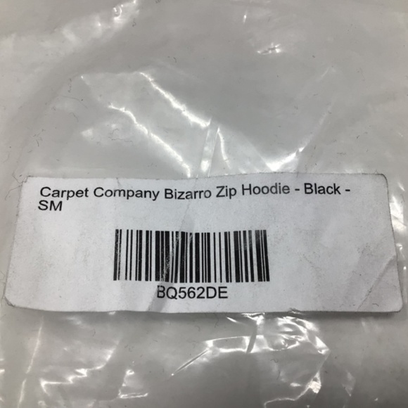 NWT Carpet Company Bizarro Zip Up Hoodie - Size S - Picture 5 of 13